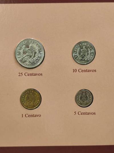 G&W世界散币，银币处理专场（第42场） - 富兰克林-危地马拉4枚套