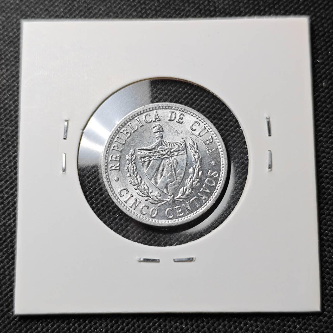 KK钱币收藏小铺  第387期  2月预留时间 周末发货  1971古巴5分