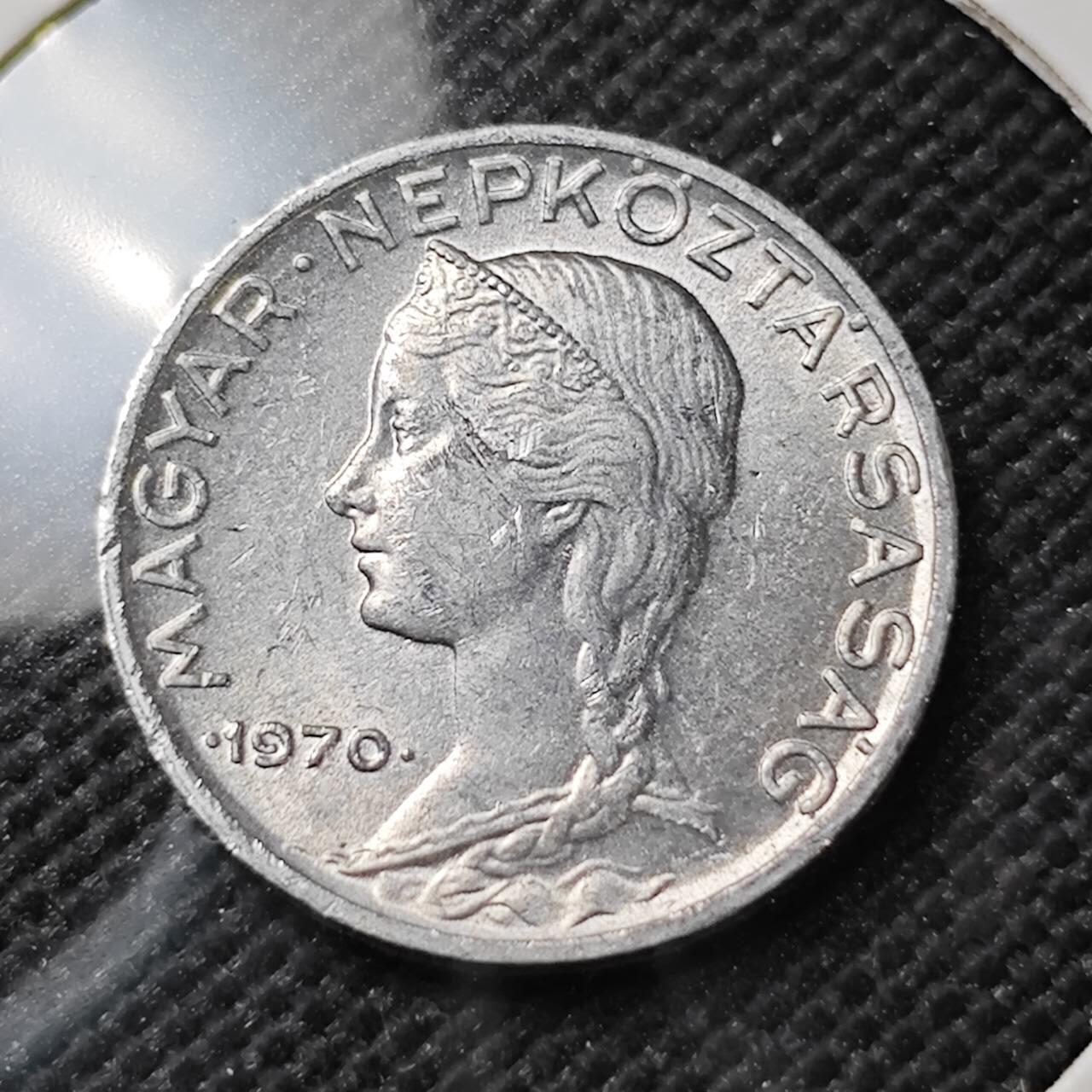 KK钱币收藏小铺  第387期  2月预留时间 周末发货  匈牙利5菲勒 少女