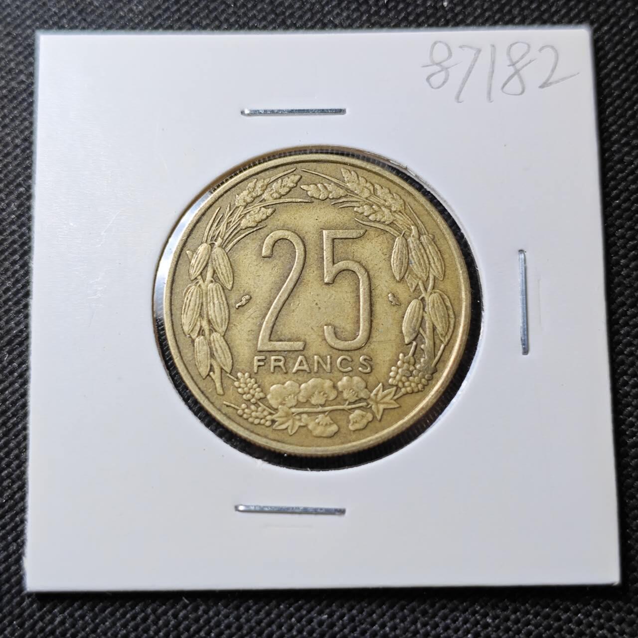 KK钱币收藏小铺  第387期  2月预留时间 周末发货  1972西非25法郎