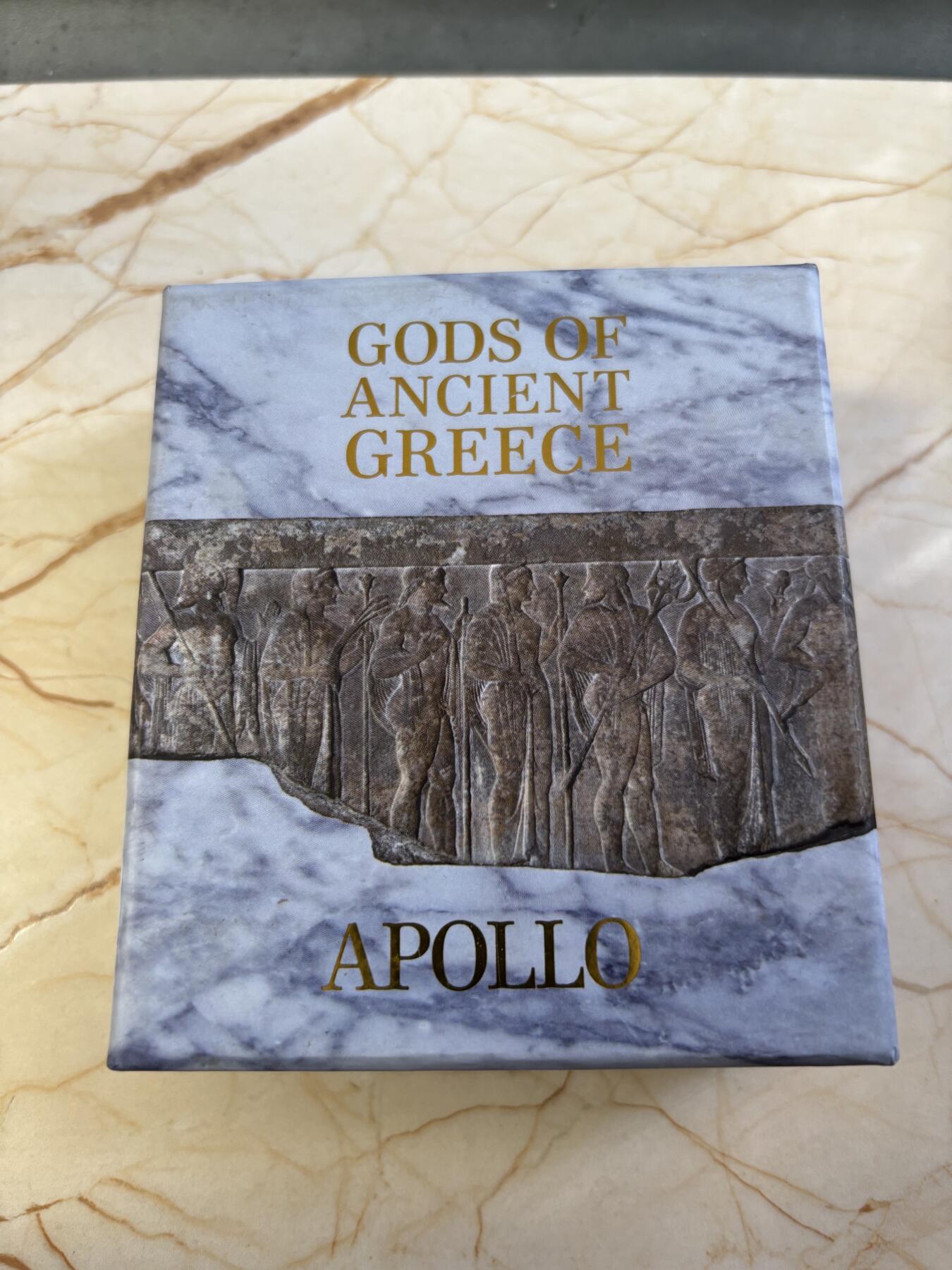 第187期拍卖 纽埃2015年希腊神话阿波罗长方形2盎司纪念银币，999银，发行2000枚