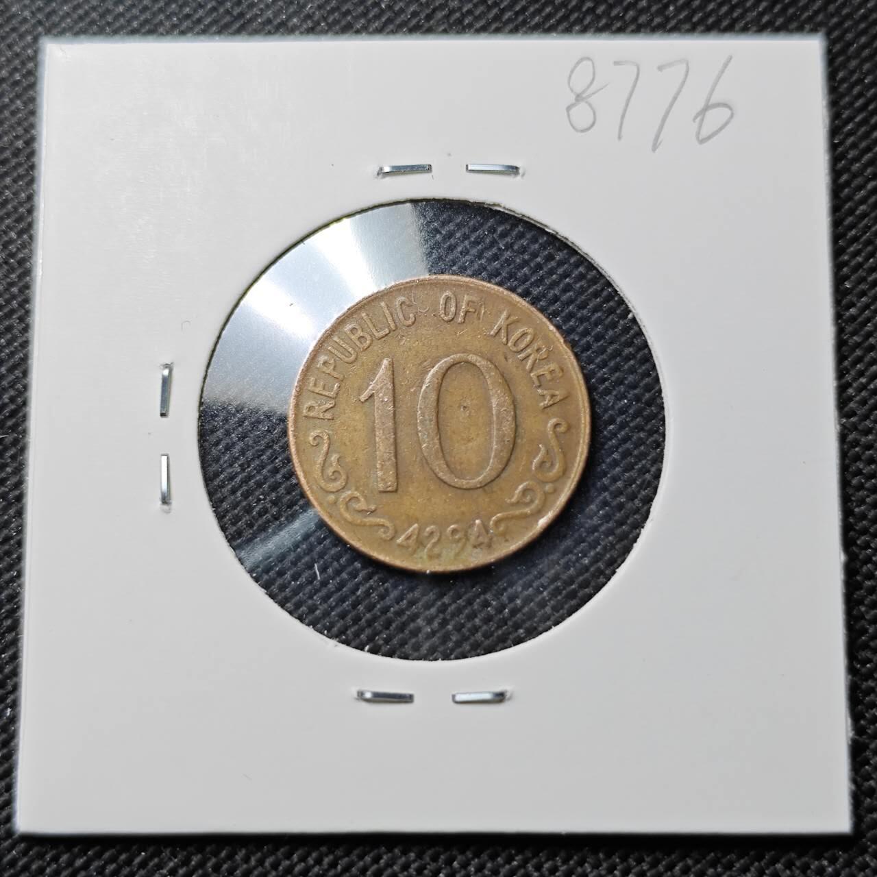 KK钱币收藏小铺  第387期  2月预留时间 周末发货  4294韩国10韩元铜币