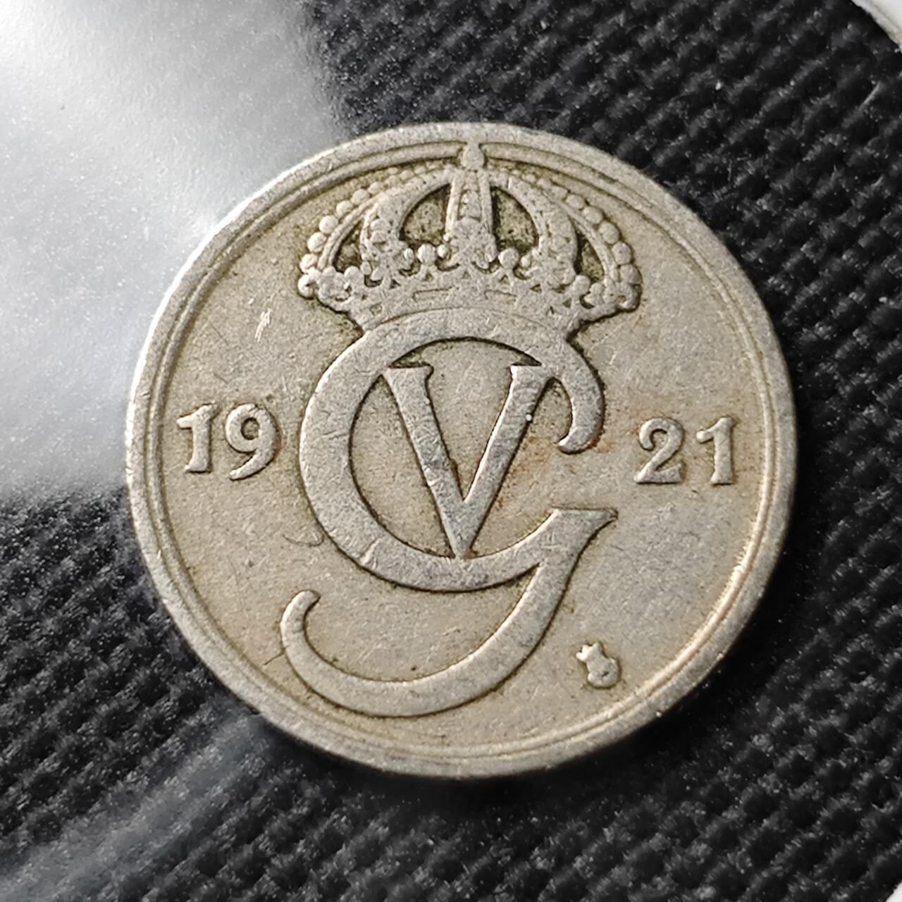 KK钱币收藏小铺  第387期  2月预留时间 周末发货  1921挪威10欧尔