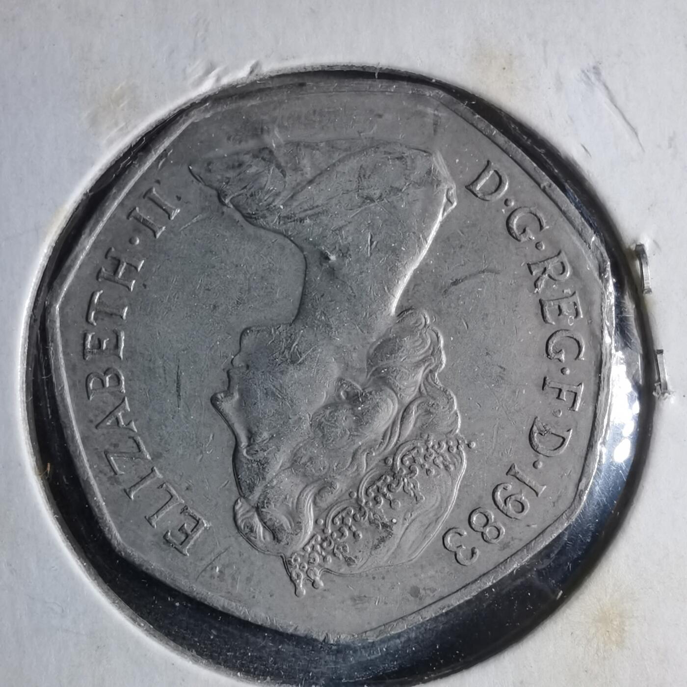 沼泽如烟--第954场 英国1983年50便士