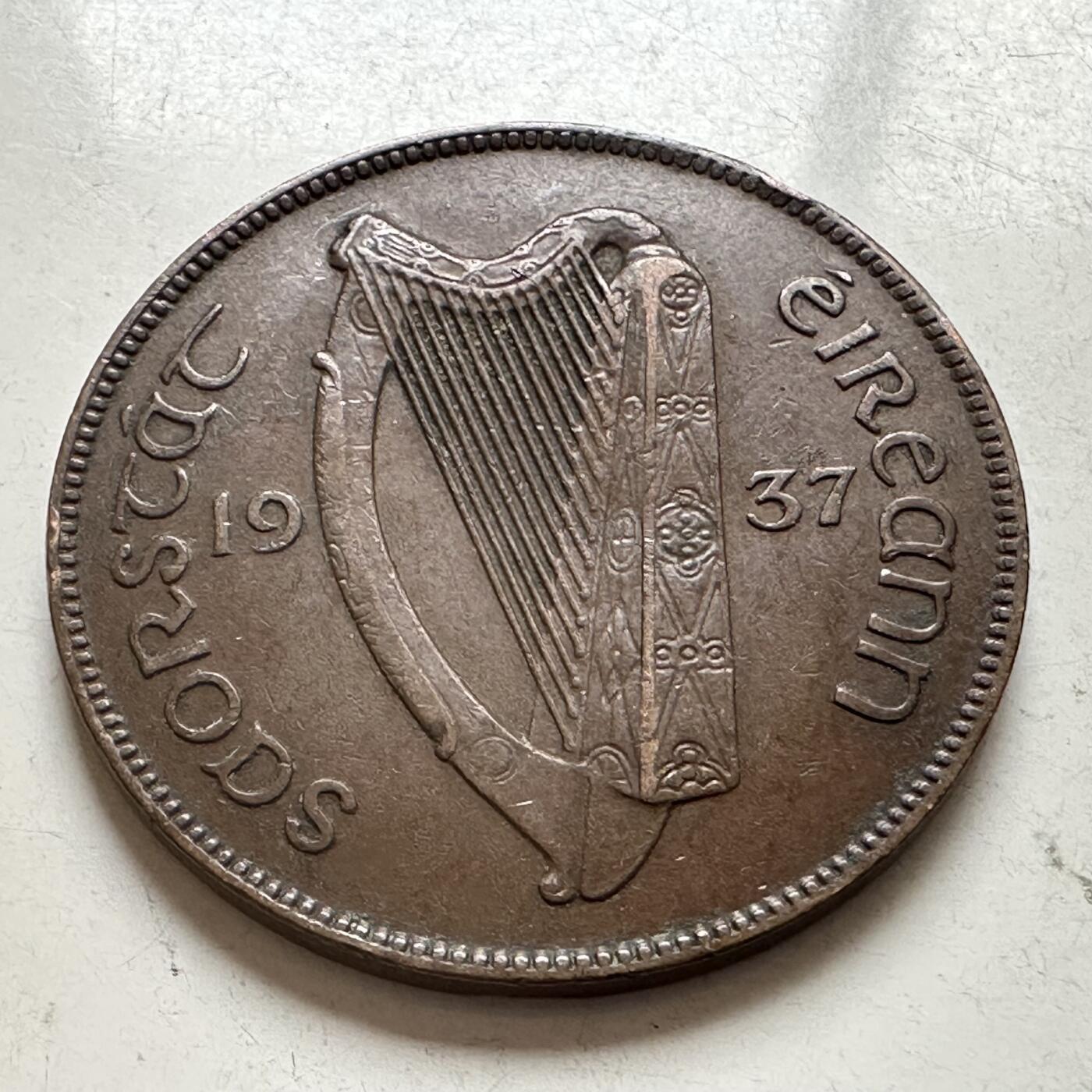 🌹外币初藏🌹🐯2026年第4场  每周二四六晚8️⃣点 接代拍 爱尔兰1937年一便士 c