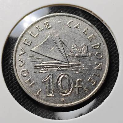 KK钱币收藏小铺  第387期  2月预留时间 周末发货 -  法属新喀里多尼亚10法郎