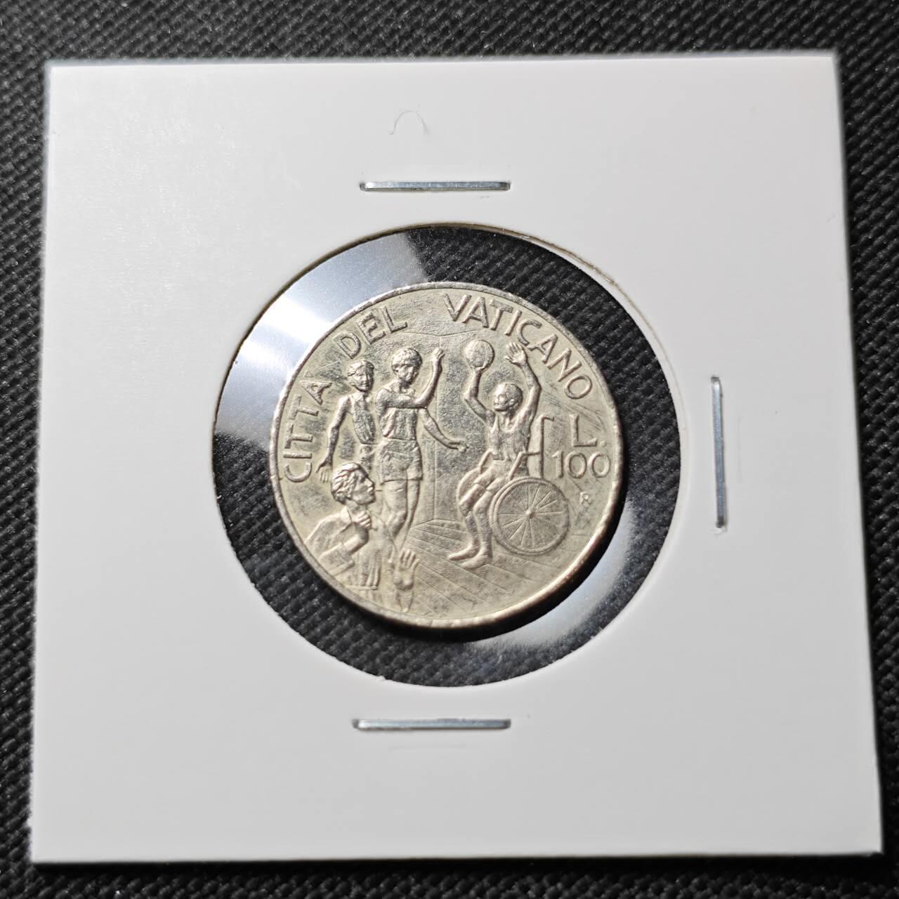 KK钱币收藏小铺  第387期  2月预留时间 周末发货  梵蒂冈100里拉