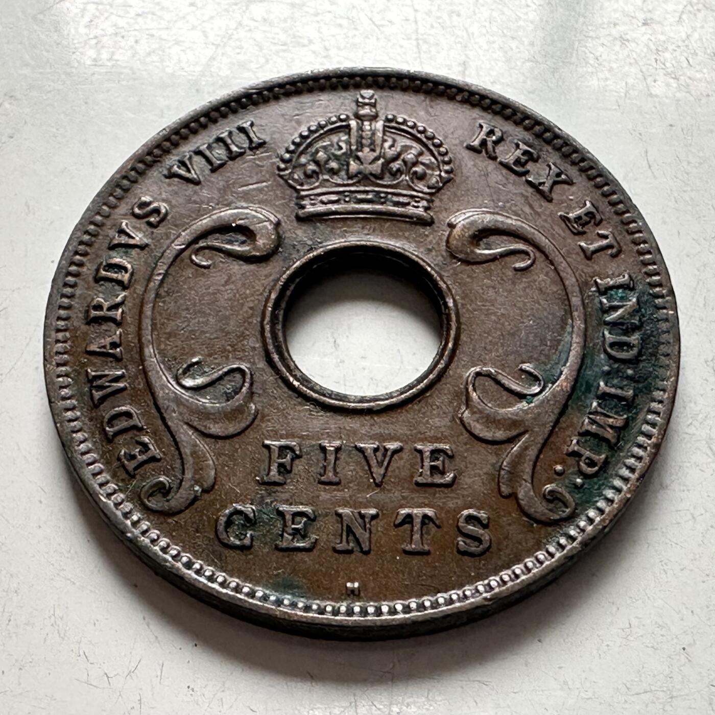 🌹外币初藏🌹🐯2026年第4场  每周二四六晚8️⃣点 接代拍 英属东非1936年 爱八H版五分