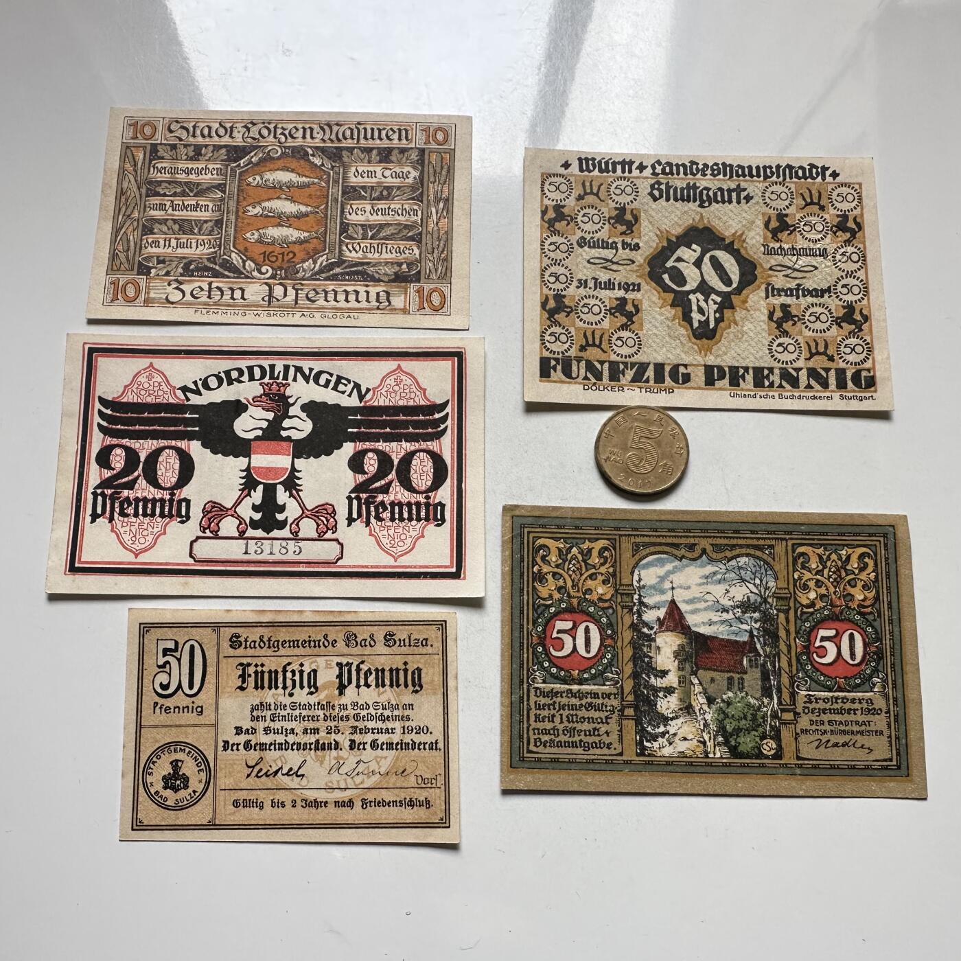 🌹外币初藏🌹🐯2026年第4场  每周二四六晚8️⃣点 接代拍 德国一战时期紧急币—13