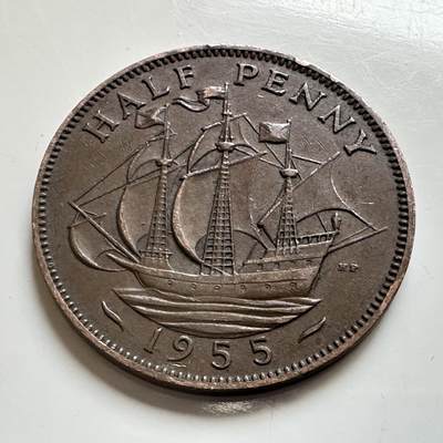 🌹外币初藏🌹🐯2026年第4场  每周二四六晚8️⃣点 接代拍 - 英国1955年半便士