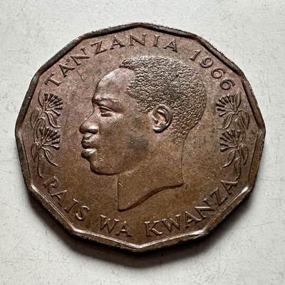 🌹外币初藏🌹🐯2026年第4场  每周二四六晚8️⃣点 接代拍 - 坦桑尼亚1966年五分