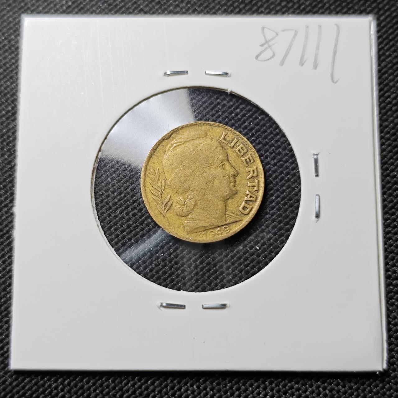 KK钱币收藏小铺  第387期  2月预留时间 周末发货  阿根廷5分铜币