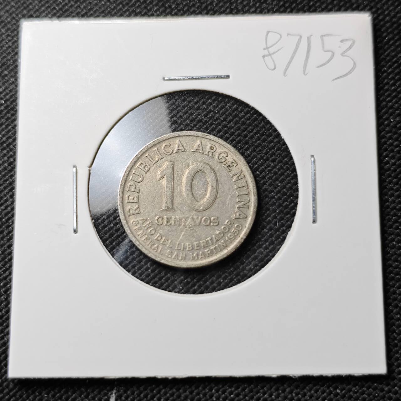 KK钱币收藏小铺  第387期  2月预留时间 周末发货  阿根廷10分纪念币