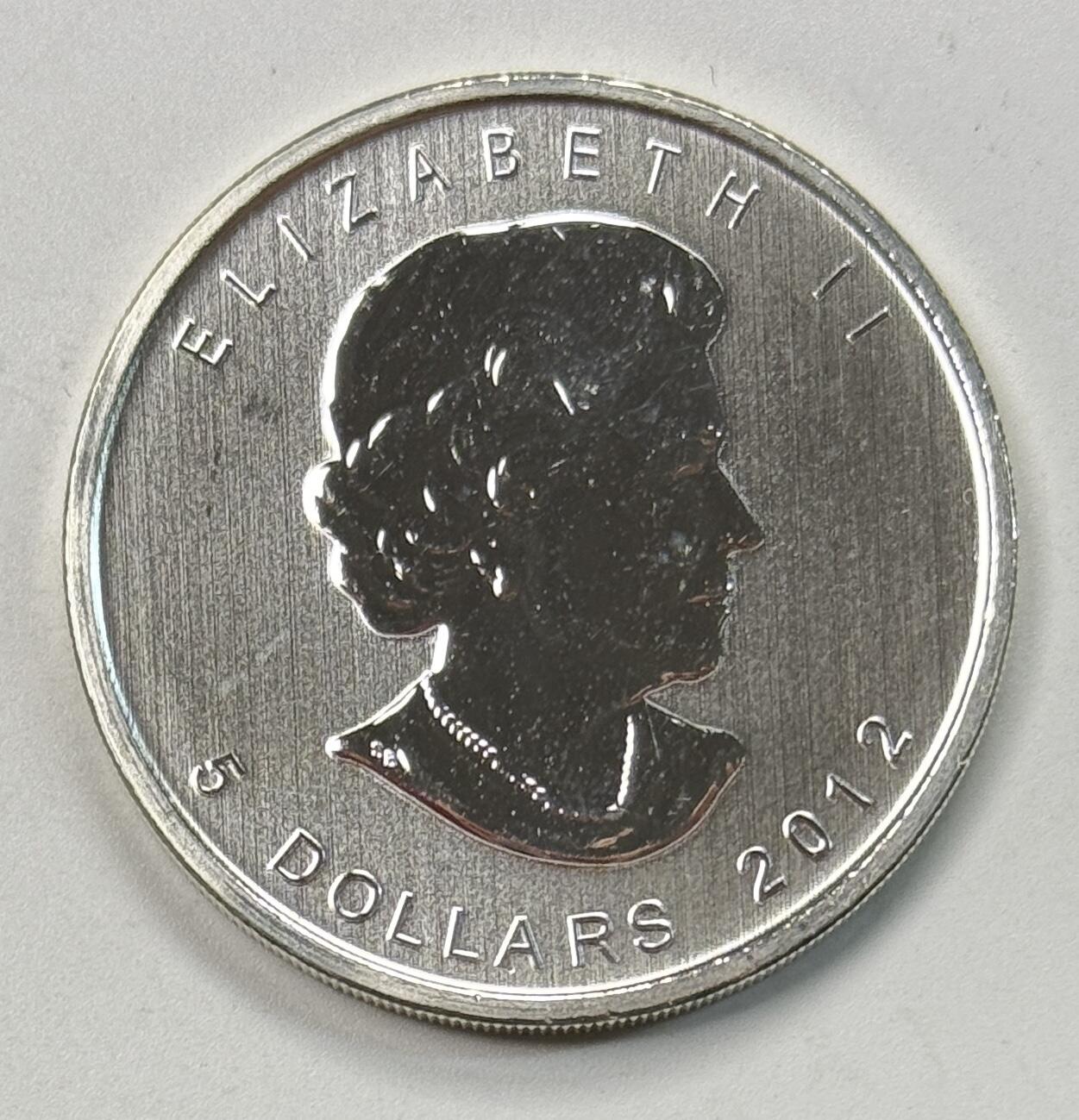 S&S Numismatic世界钱币-拍卖 第118期  加拿大2012年 驼鹿 5加元1盎司9999投资银币