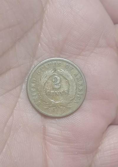 万国钱币阁第二场 - 美国1964年2美分铜币（图片仅供参考）