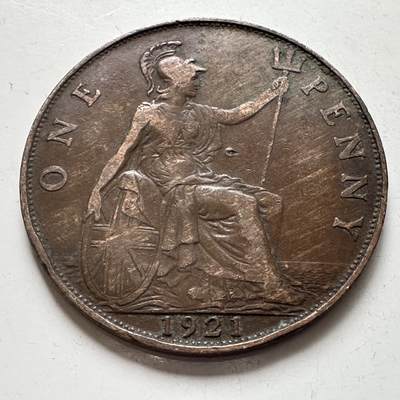 🌹外币初藏🌹🐯2026年第4场  每周二四六晚8️⃣点 接代拍 - 英国1921年一便士 c