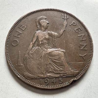 🌹外币初藏🌹🐯2026年第4场  每周二四六晚8️⃣点 接代拍 - 英国1945年一便士