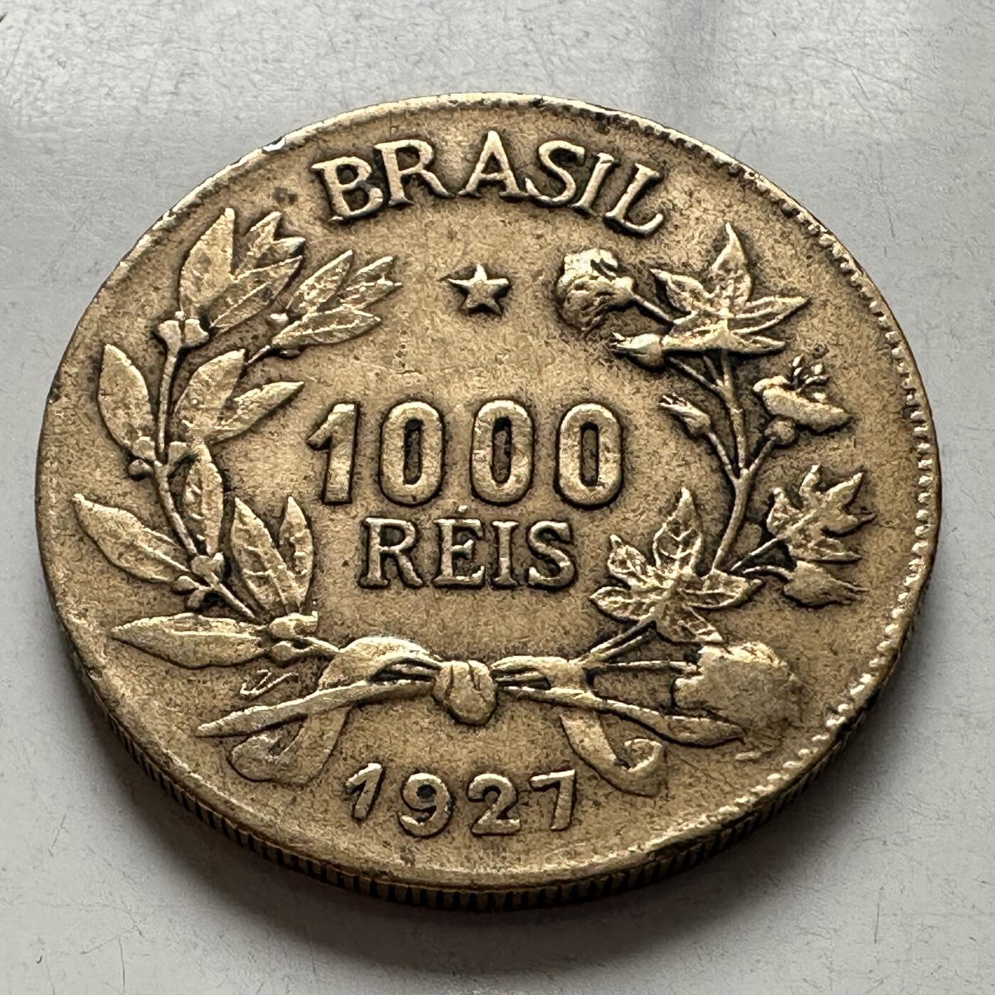 🌹外币初藏🌹🐯2026年第4场  每周二四六晚8️⃣点 接代拍 巴西1927年1000瑞斯