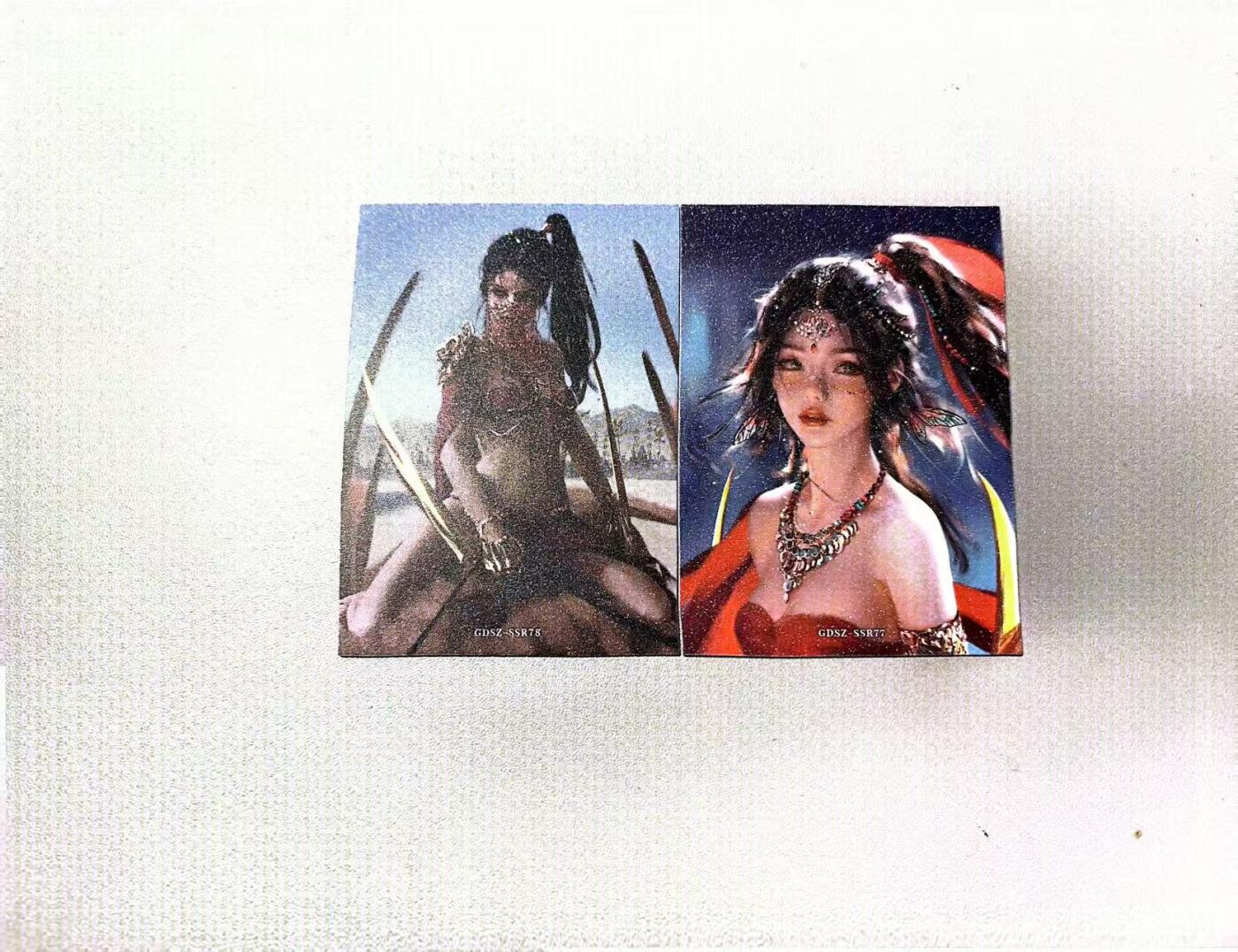 秋萤阁第40期 (1月7号周三晚上20点截拍，欢迎竞拍)  集卡社鬼刀第三弹 中位卡 表面带细闪工艺