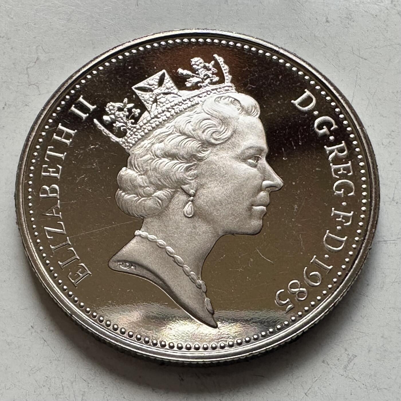 🌹外币初藏🌹🐯2026年第4场  每周二四六晚8️⃣点 接代拍 英国1985年五便士 精制币 c