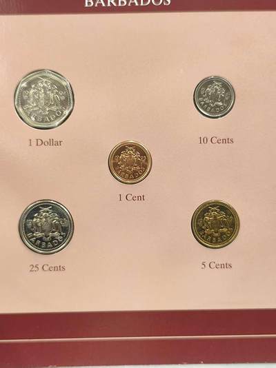 G&W世界散币，银币处理专场（第42场） - 富兰克林-巴巴多斯5枚套