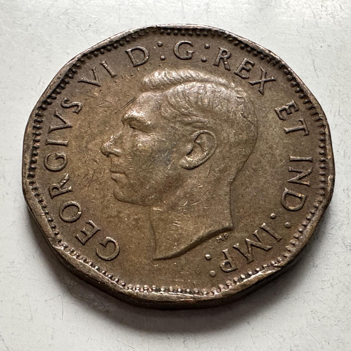 🌹外币初藏🌹🐯2026年第4场  每周二四六晚8️⃣点 接代拍 加拿大1943年胜利五分黄铜币