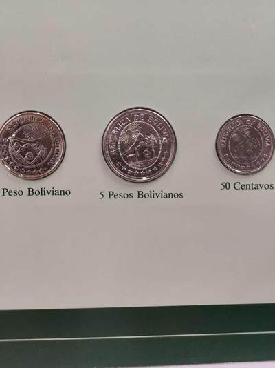 G&W世界散币，银币处理专场（第42场） - 富兰克林-玻利维亚3枚套