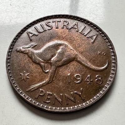 🌹外币初藏🌹🐯2026年第4场  每周二四六晚8️⃣点 接代拍 - 澳大利亚1948年一便士