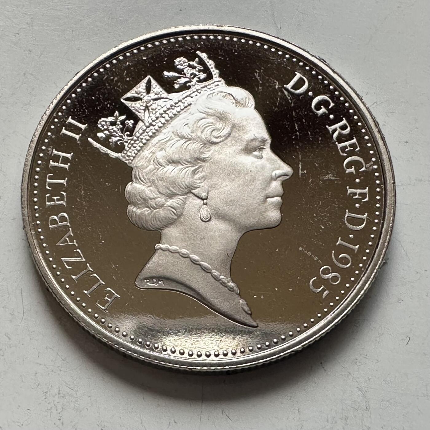 🌹外币初藏🌹🐯2026年第4场  每周二四六晚8️⃣点 接代拍 英国1985年五便士 精制币 d