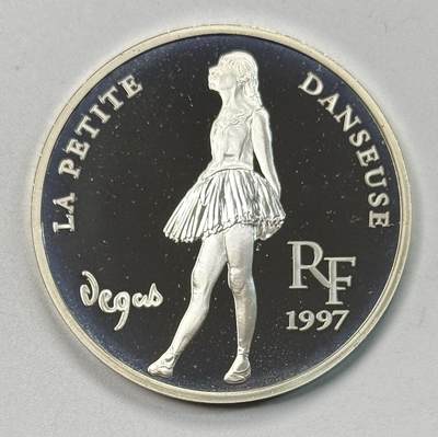 S&S Numismatic世界钱币-拍卖 第118期  - 法国1997年 欧洲博物馆系列-小舞者 10法郎精制纪念银币 22.2克900银