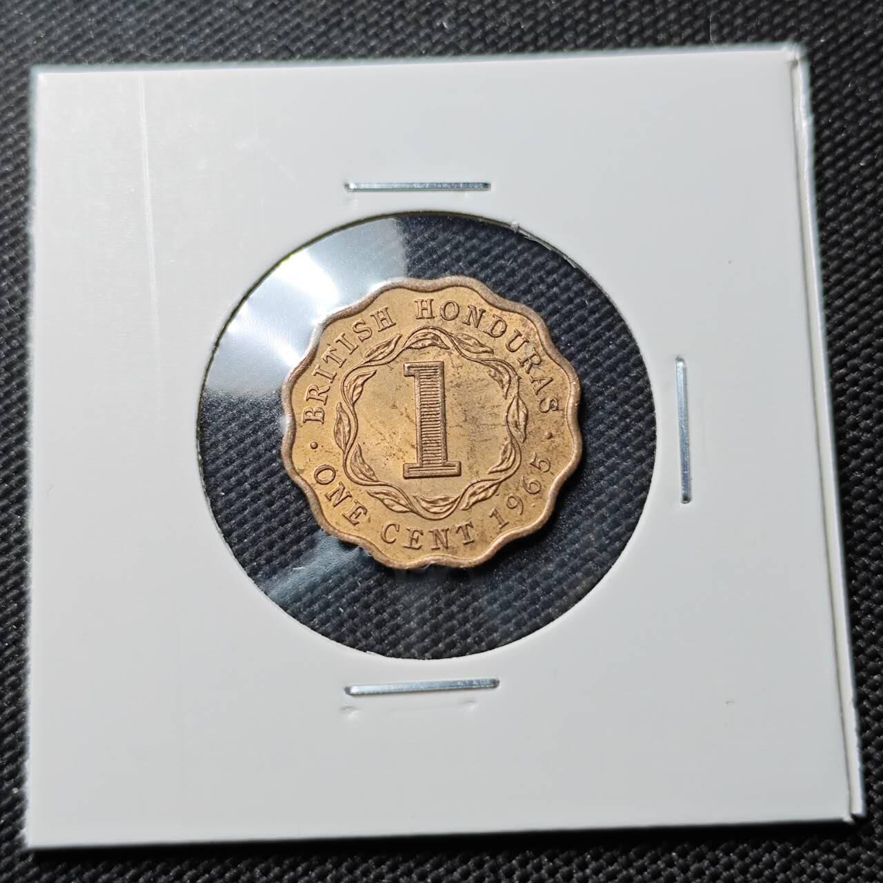 KK钱币收藏小铺  第387期  2月预留时间 周末发货  1965洪都拉斯1分铜币 好品