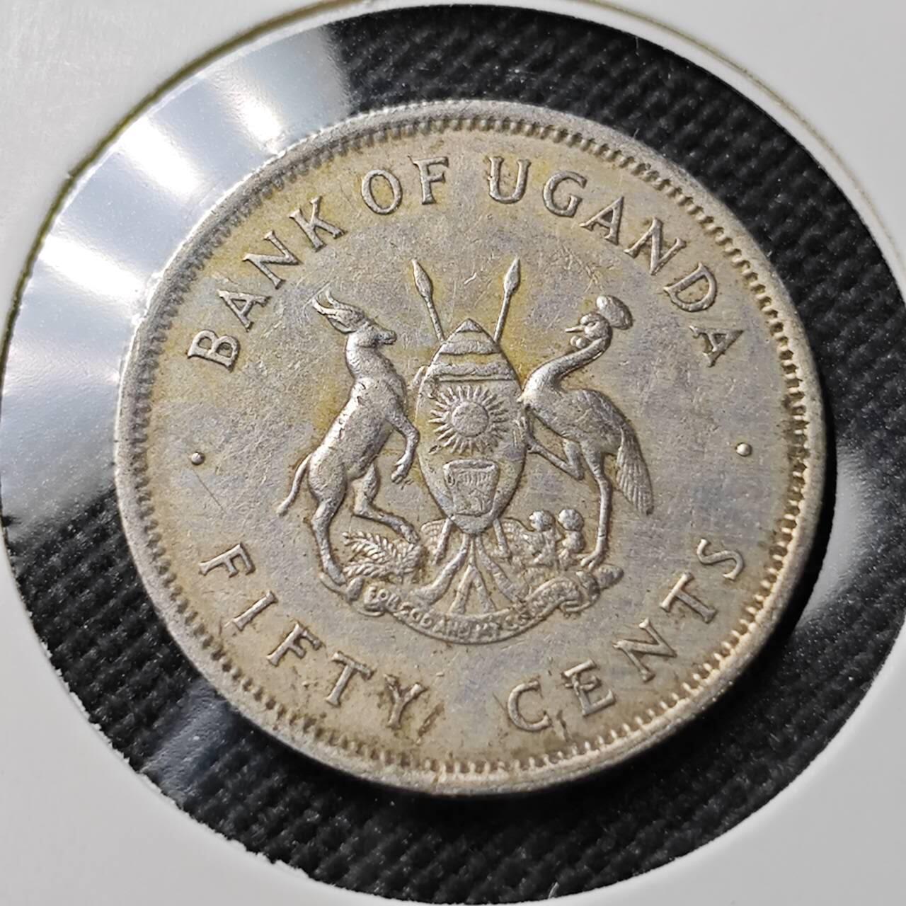 KK钱币收藏小铺  第387期  2月预留时间 周末发货  1966乌干达50分