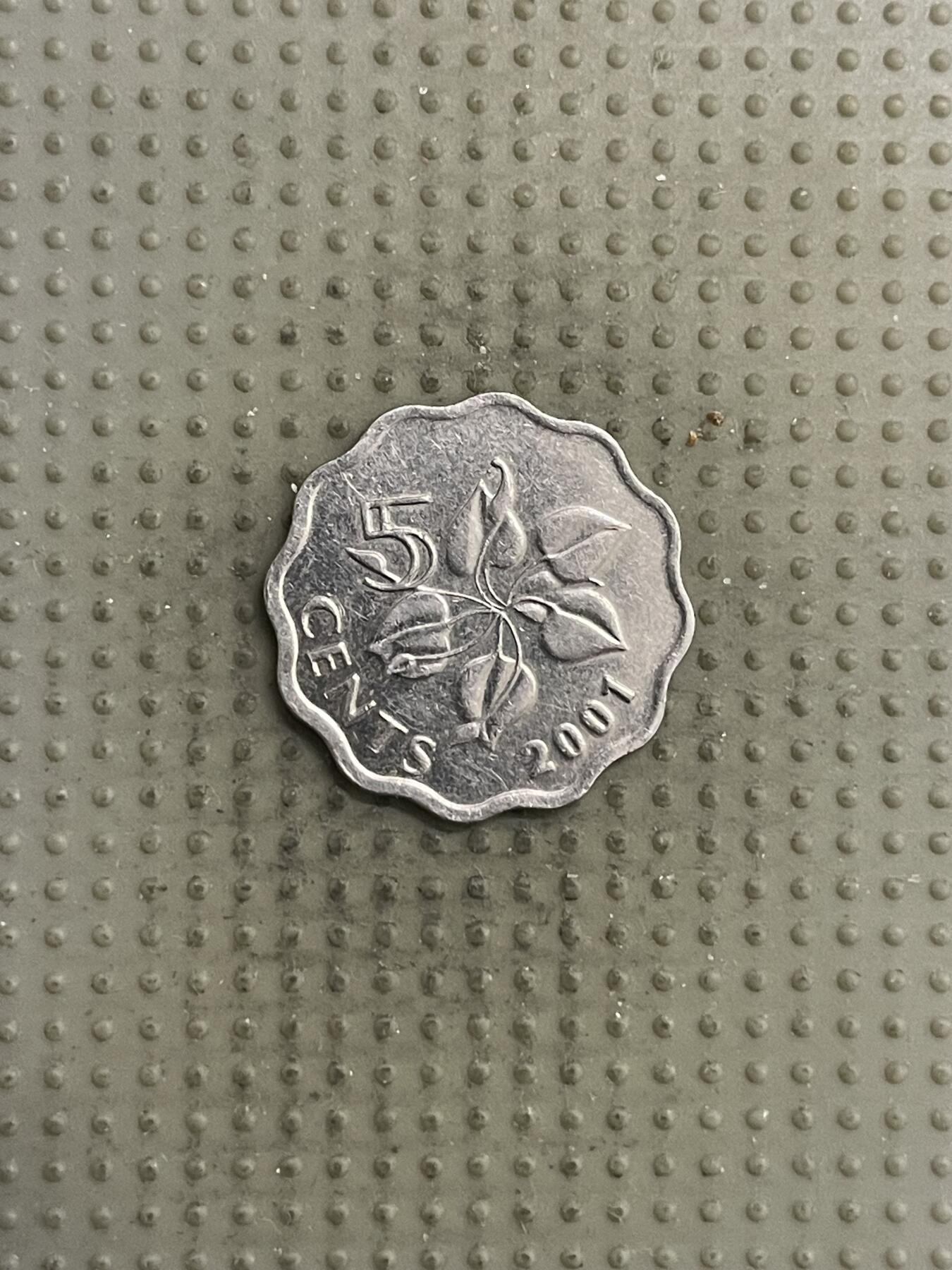 2026年第3场各国散币拍卖（总第153场） 斯威士兰2001年5分