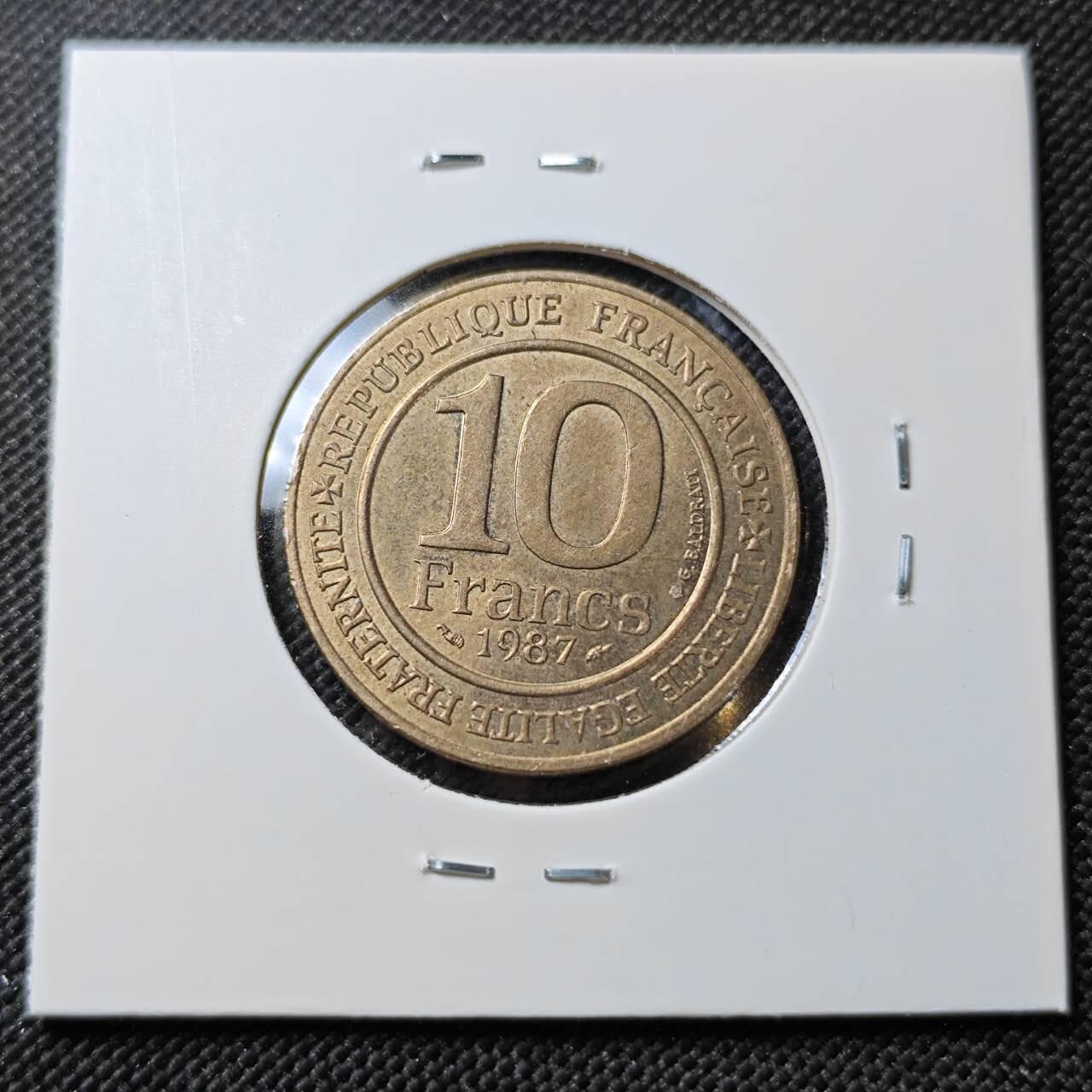 KK钱币收藏小铺  第387期  2月预留时间 周末发货  法国10法郎纪念币