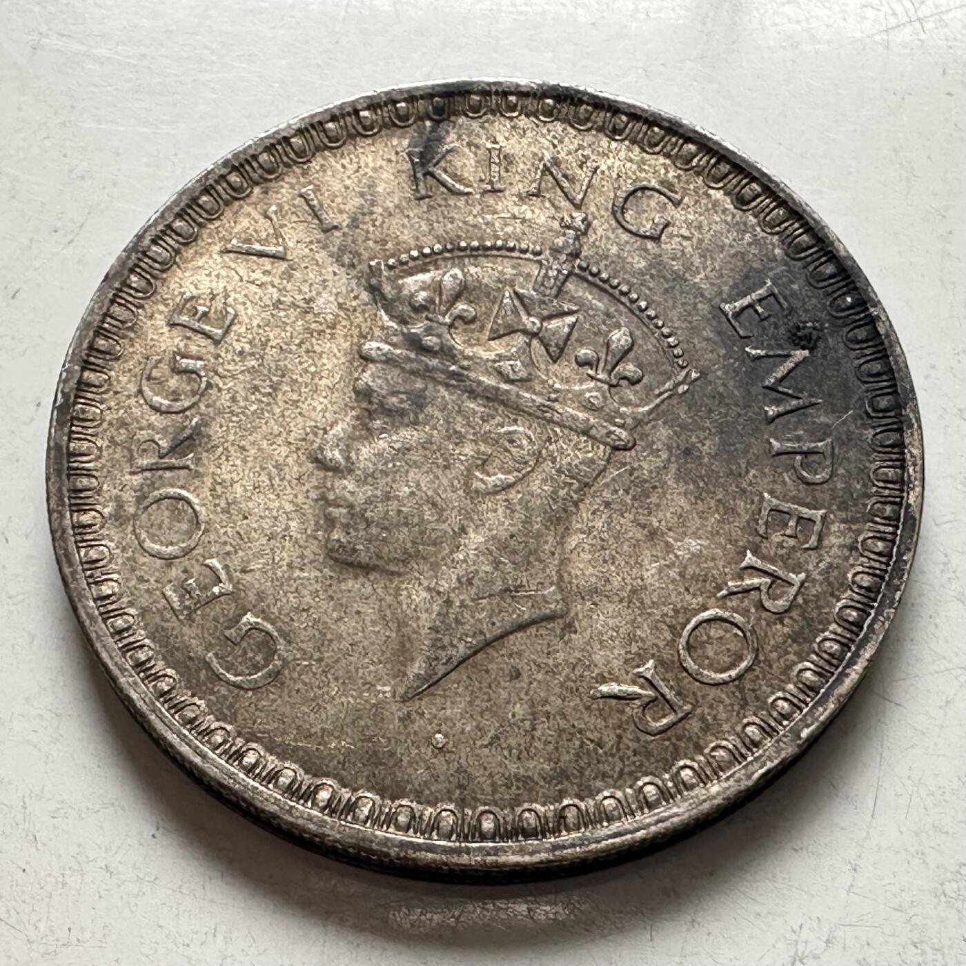 🌹外币初藏🌹🐯2026年第4场  每周二四六晚8️⃣点 接代拍 印度1944年一卢比银币