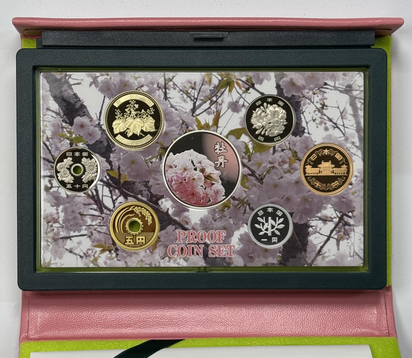 S&S Numismatic世界钱币-拍卖 第118期  日本2016年 赏樱系列-牡丹 6枚精制套币+1枚20克彩色银章 官方卡币