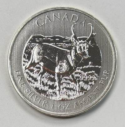 S&S Numismatic世界钱币-拍卖 第118期  - 加拿大2013年 叉角羚羊 5加元1盎司9999投资银币