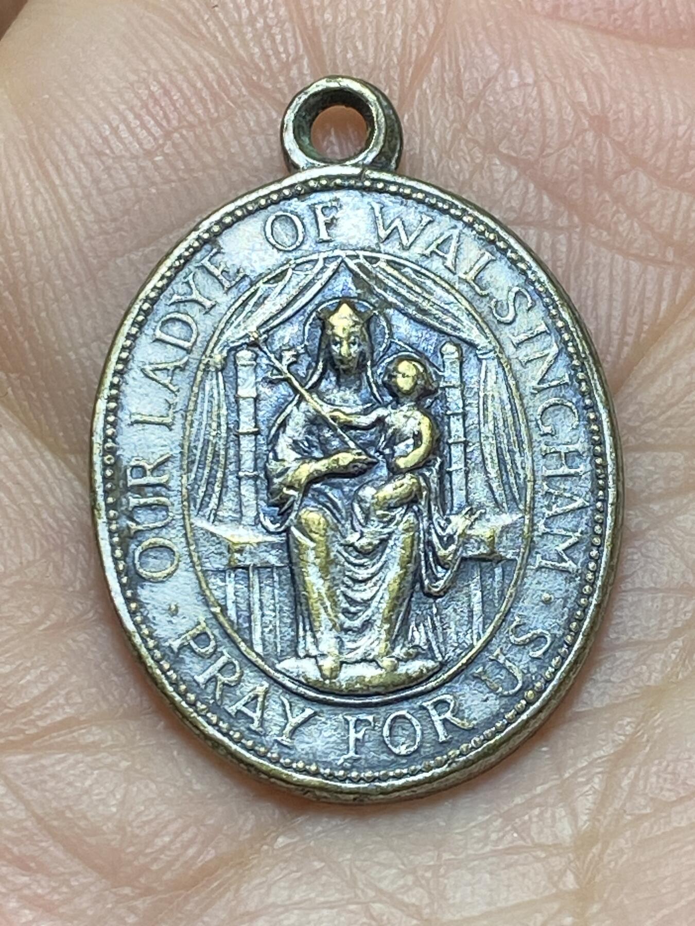 2026年第五场(总第一百七十四场）外国好品散币场(免佣金) 英国🇬🇧沃辛厄姆圣母主题天主教朝圣纪念章，重4.8g