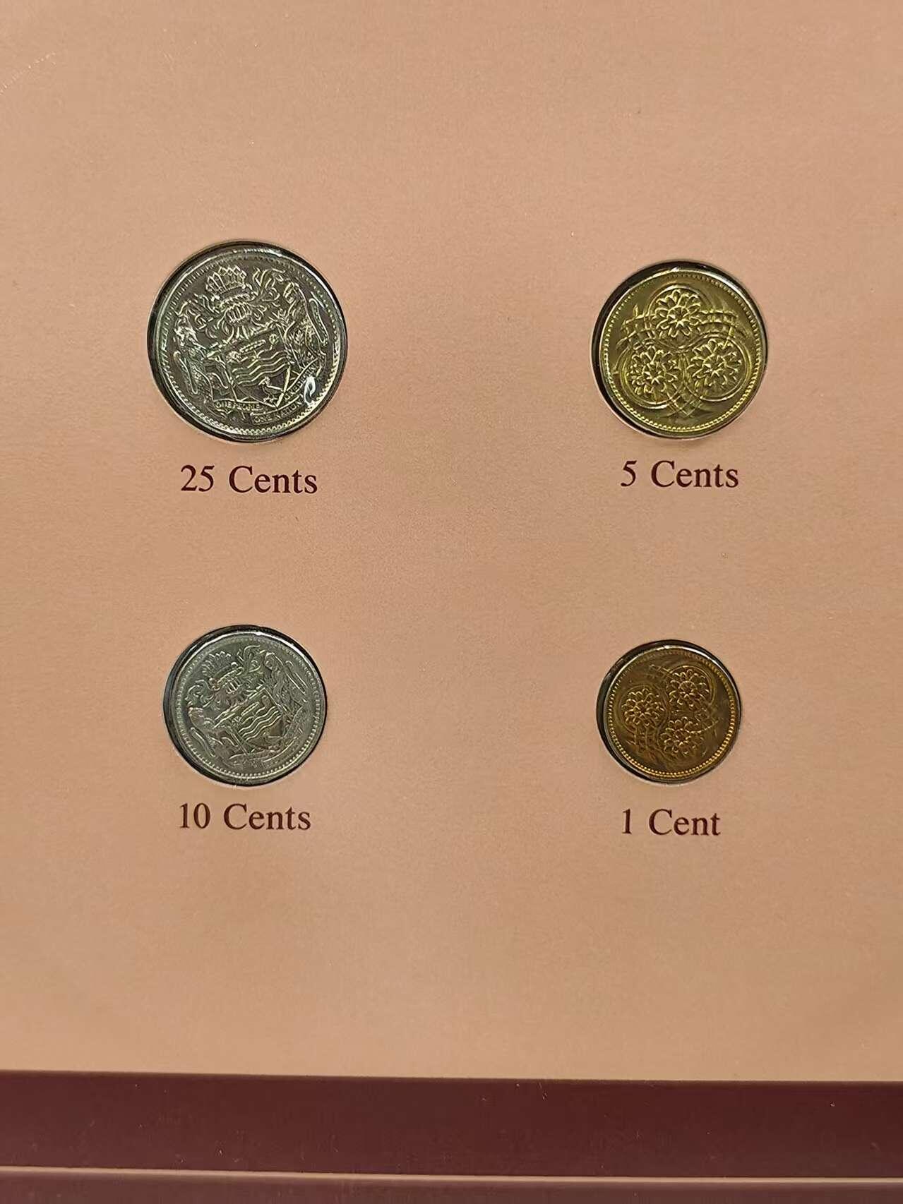 G&W世界散币，银币处理专场（第42场） 富兰克林-圭亚那4枚套