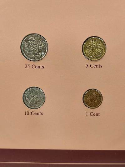 G&W世界散币，银币处理专场（第42场） - 富兰克林-圭亚那4枚套