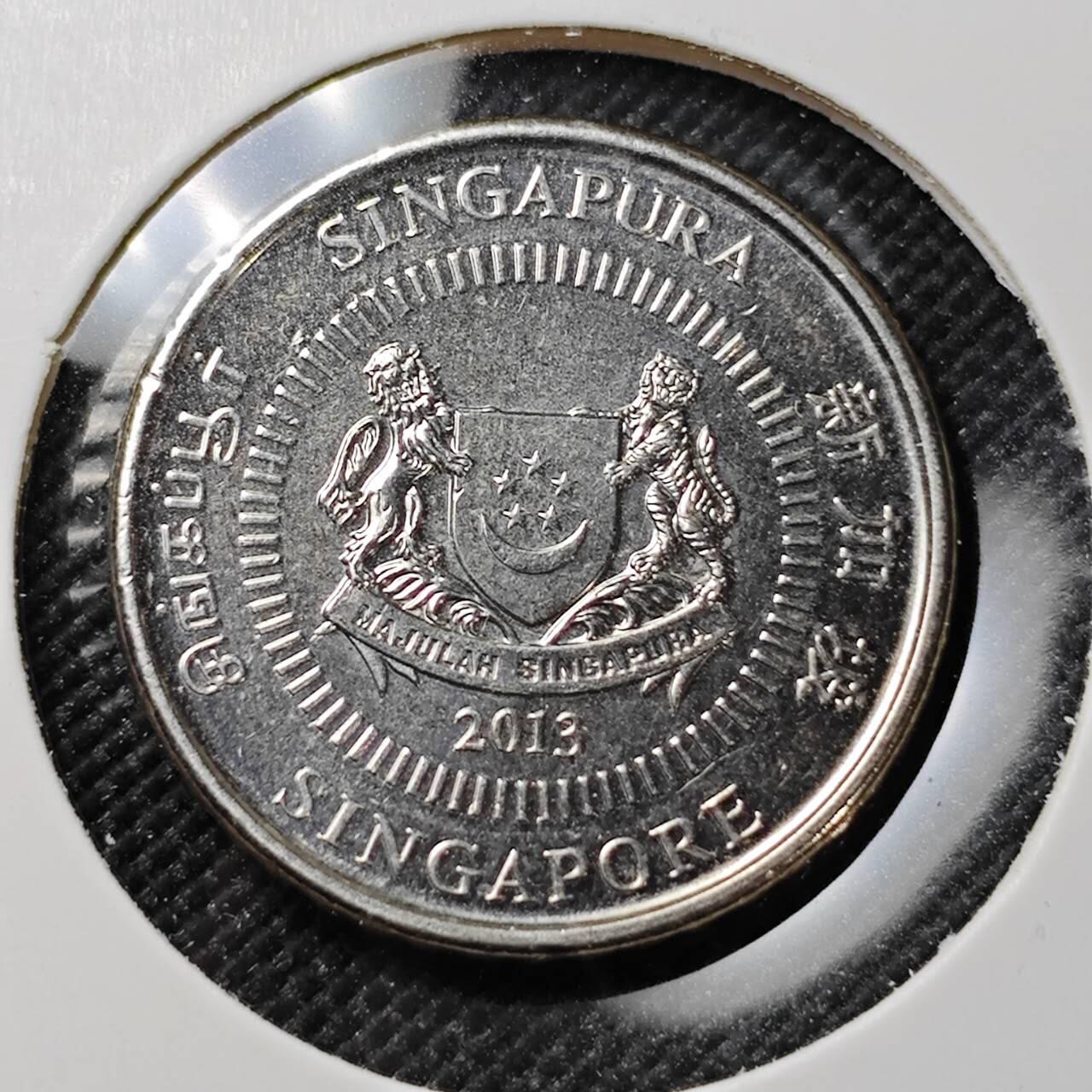 KK钱币收藏小铺  第387期  2月预留时间 周末发货  新加坡50分