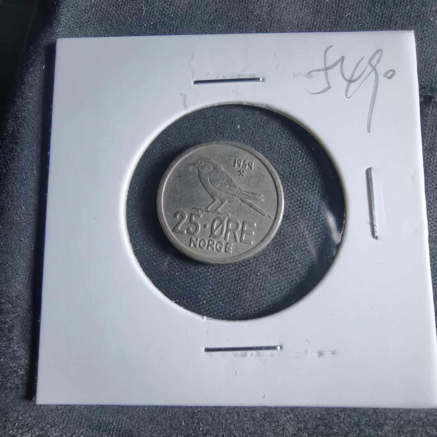 沼泽如烟--第954场 挪威1969年25欧尔