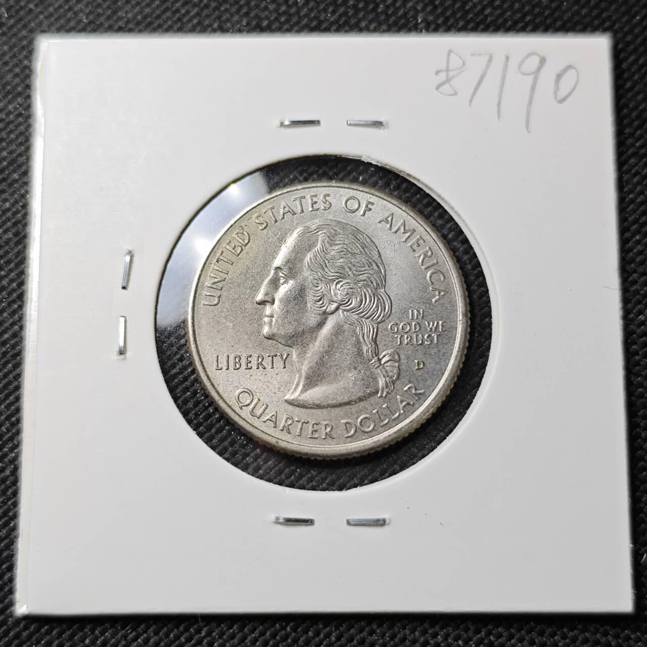 KK钱币收藏小铺  第387期  2月预留时间 周末发货  美国25分纪念币