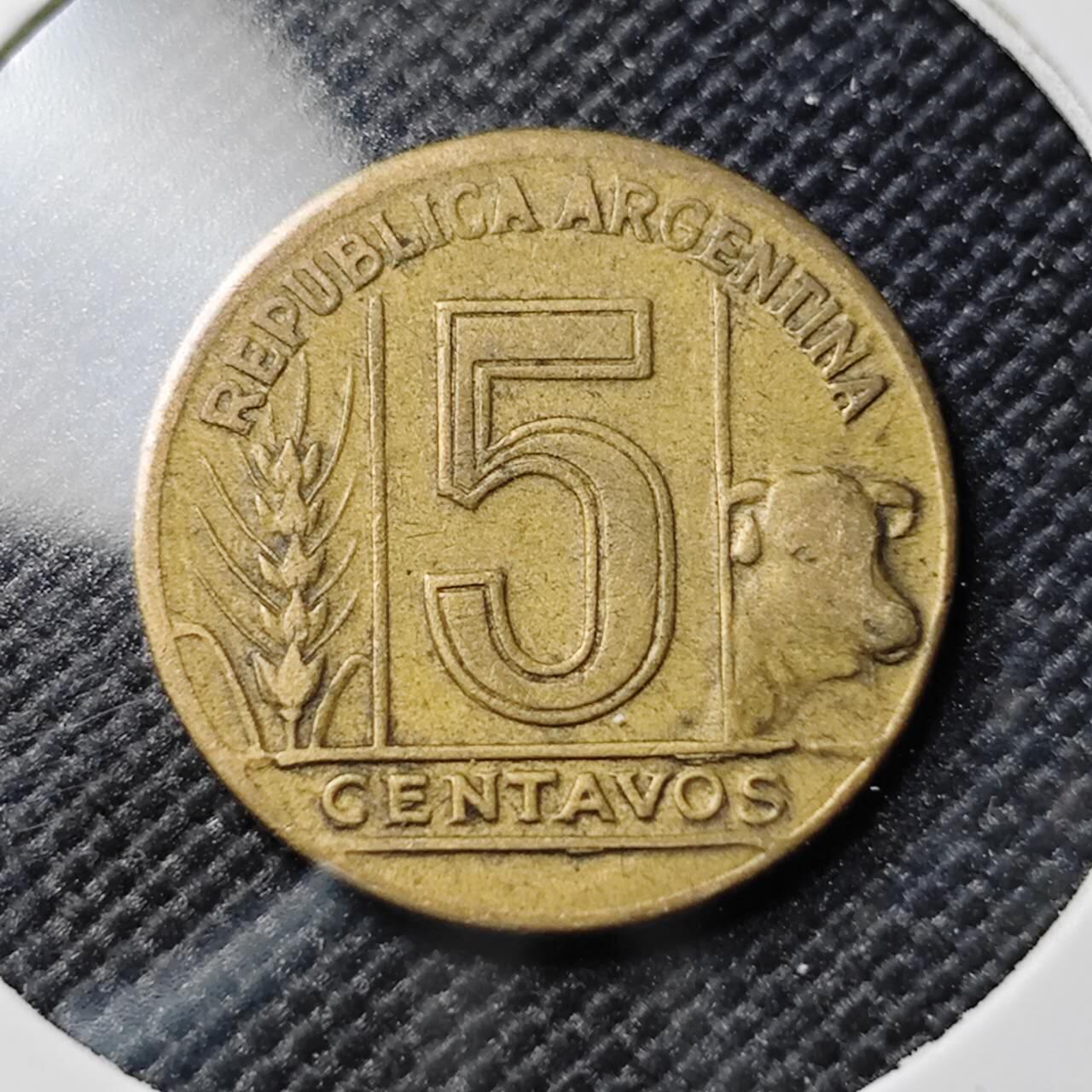 KK钱币收藏小铺  第387期  2月预留时间 周末发货  阿根廷5分铜币