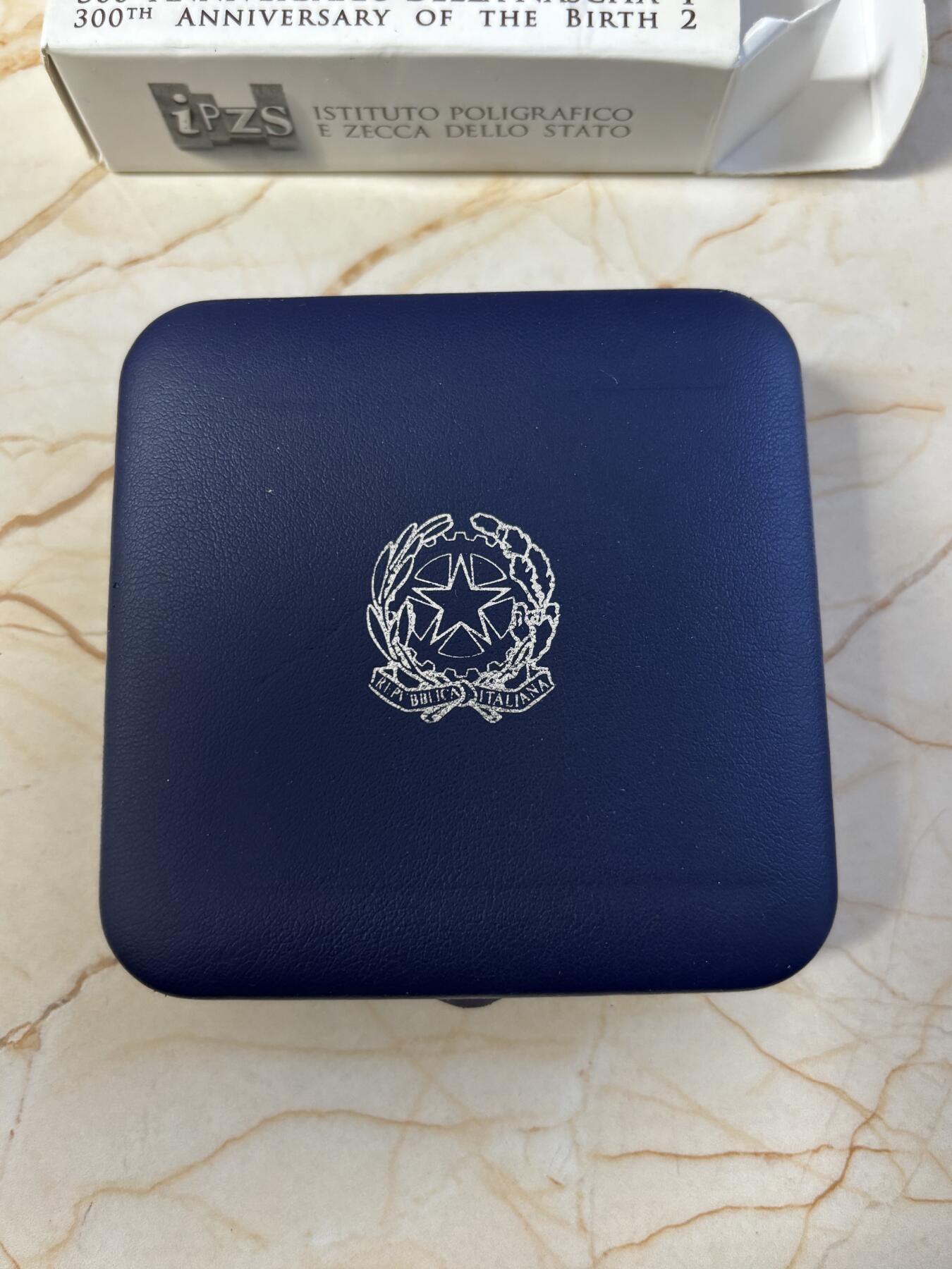 第187期拍卖 意大利2012年印象派画家瓜尔迪诞辰300周年银币，925银，发行7000枚，22克