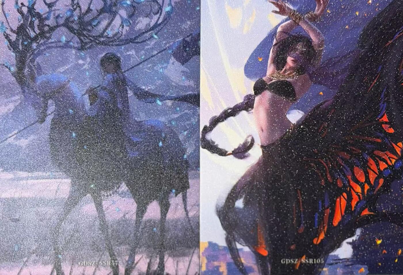 秋萤阁第40期 (1月7号周三晚上20点截拍，欢迎竞拍)  集卡社鬼刀第三弹 中位卡 表面带细闪工艺