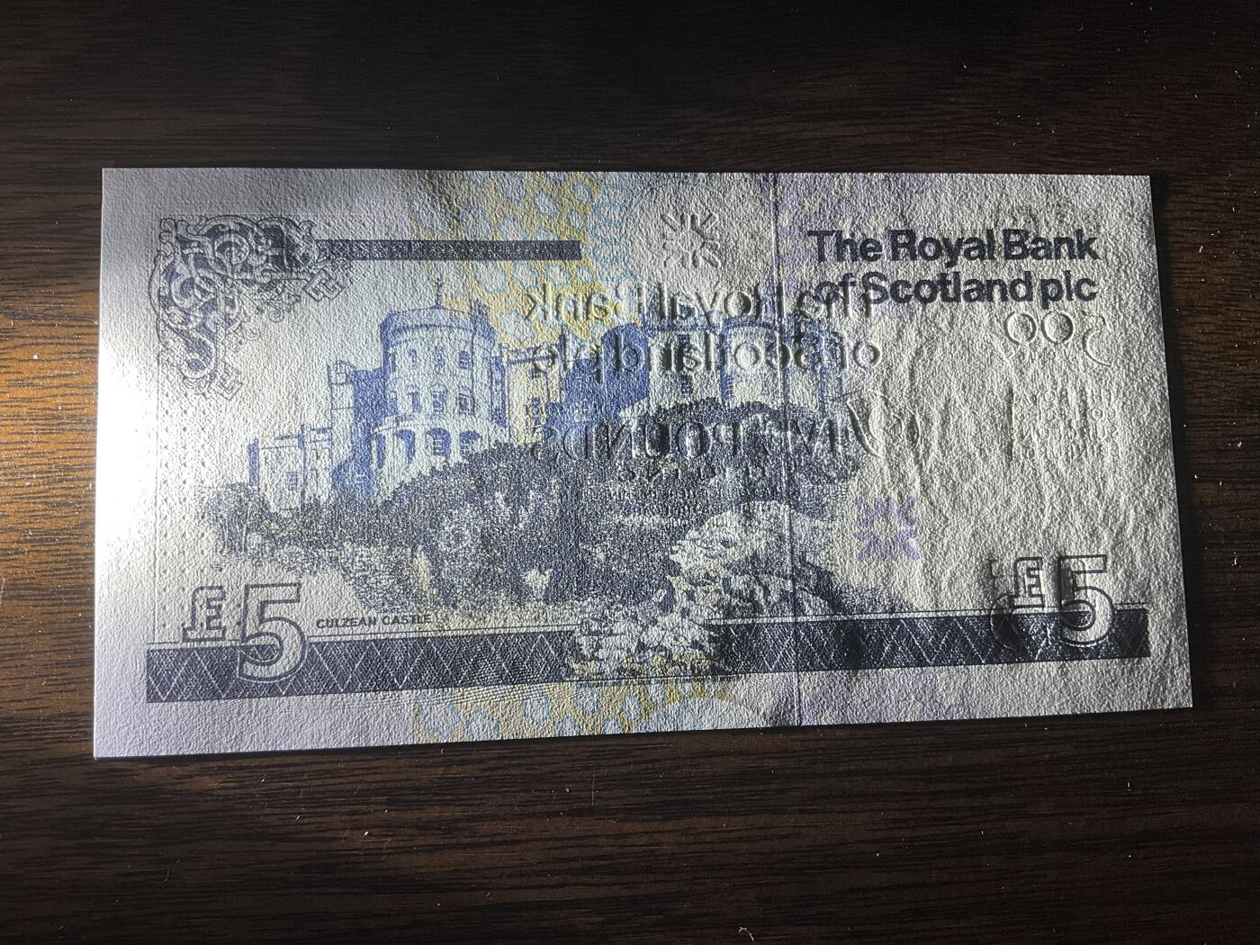 【礼羽收藏】🌏世界钱币拍卖第118期 苏格兰2005年 5 镑大卷毛 皇家医师学会500周年纪念钞 开门小号无47靓号，刀拆绝品