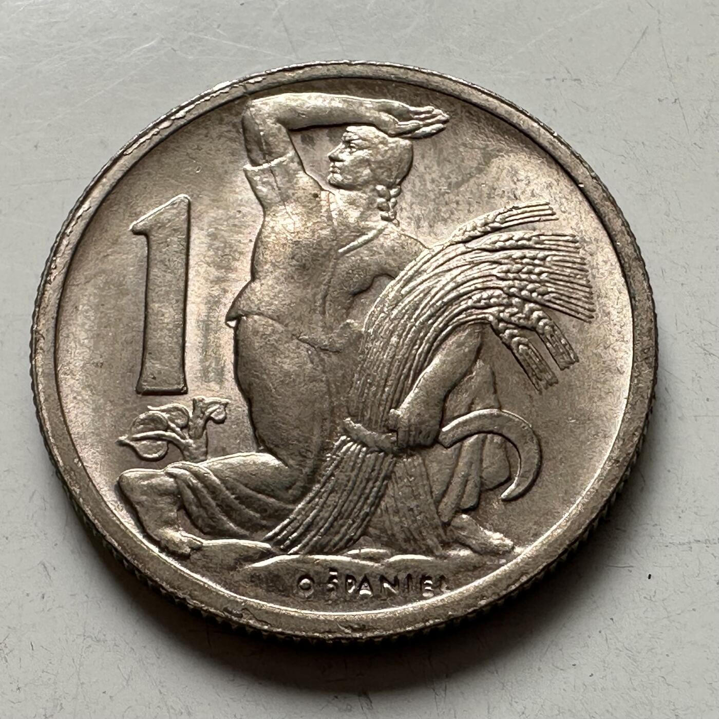 🌹外币初藏🌹🐯2026年第4场  每周二四六晚8️⃣点 接代拍 捷克斯洛伐克1946年一克朗 b