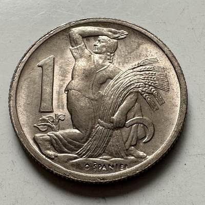 🌹外币初藏🌹🐯2026年第4场  每周二四六晚8️⃣点 接代拍 - 捷克斯洛伐克1946年一克朗 b