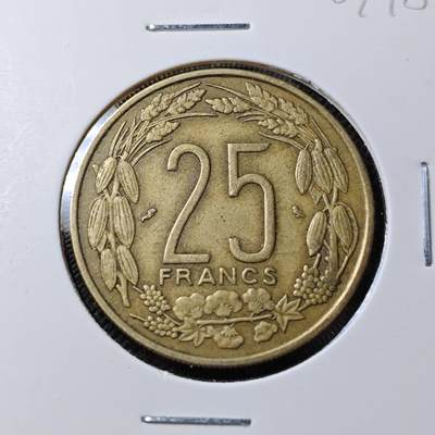 KK钱币收藏小铺  第387期  2月预留时间 周末发货 -  1972西非25法郎